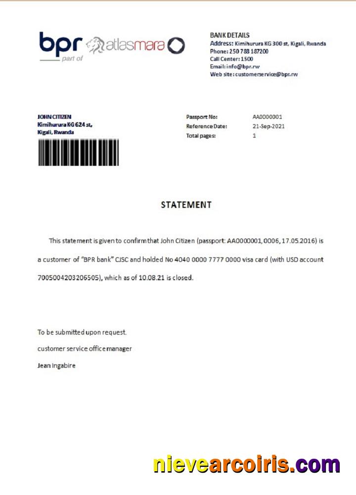 Rwanda BPR closure reference